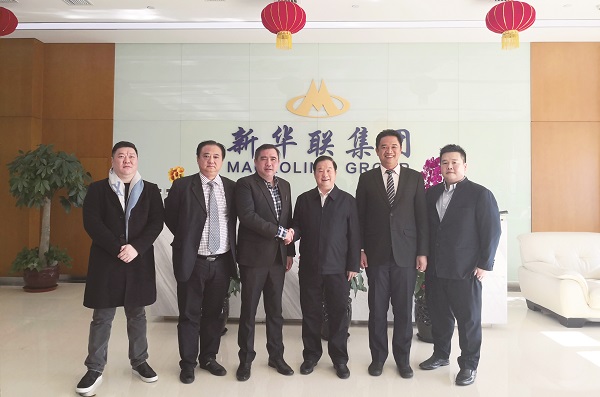 马来西亚交通部长陆兆福到新华联集团总部考察